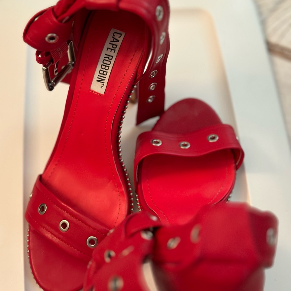 High stilettos with metal accents